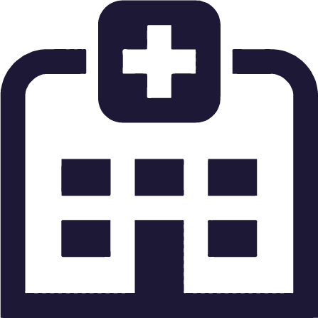 Hospital icon navy